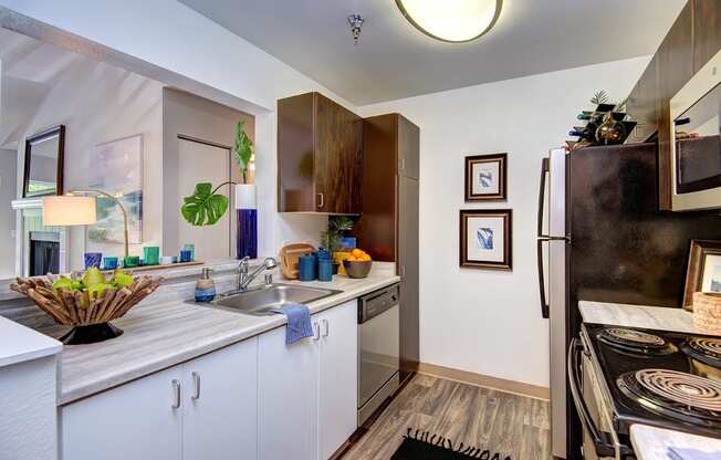 Kent Apartments- Signature Pointe Apartments- kitchen