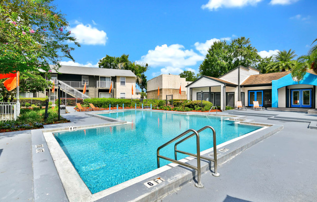 Swimming Pool With Relaxing Sundecks at Village Springs, Florida