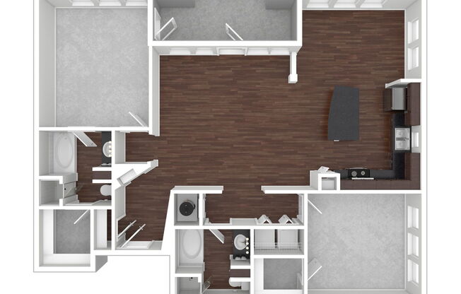 2 beds, 2 baths, 1,412 sqft, $2,265