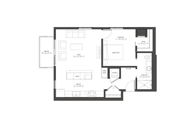 1 bed, 1 bath, 772 sqft, $1,527, Unit 414