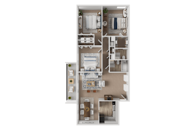 3 beds, 1.5 baths, 1,022 sqft, $2,299