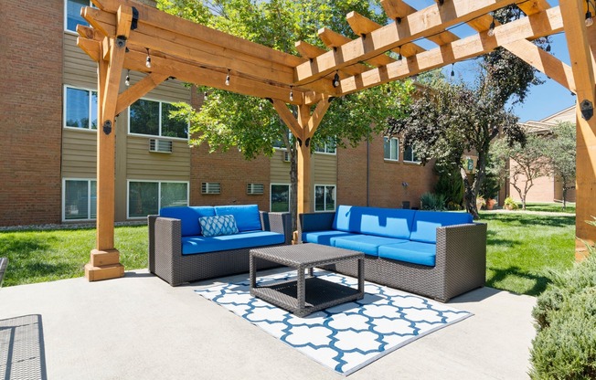 Outdoor couch area