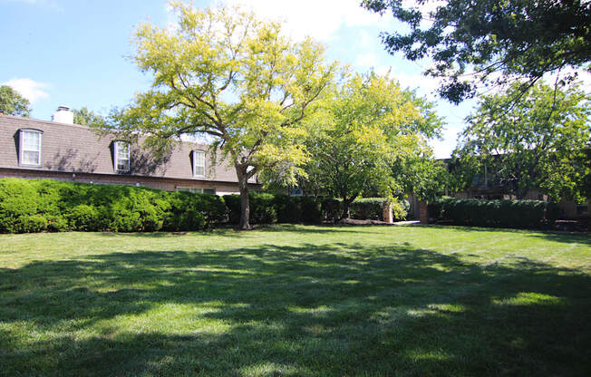 A house with a tree in front of it.