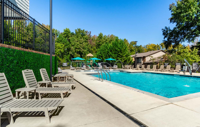 the swimming pool at our apartments