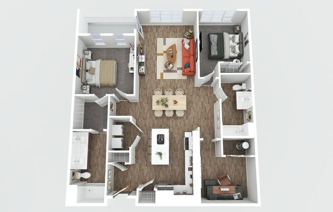 2 beds, 2 baths, 1,294 sqft, $2,850, Unit 110 W Beall #311