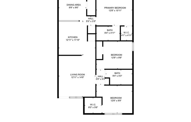 3 beds, 2 baths, $895, Unit 2808 Leroy Circle - B