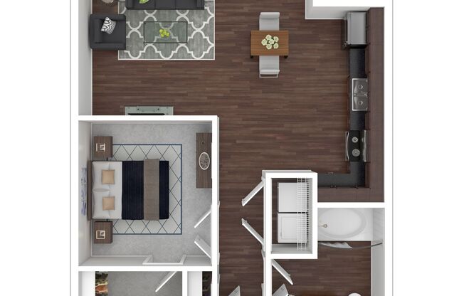 1 bed, 1 bath, 680 sqft, $1,189
