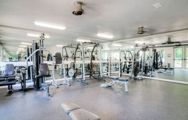 fitness center with Weight Machines 