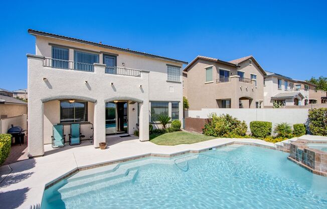 4 Bed 3 Bath Beautiful Home With STRIP VIEWS & POOL/SPA! Located in the heart of Summerlin.