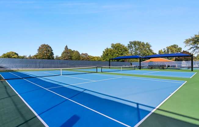 Full Sized Tennis Court at The Waverly, Belleville, MI