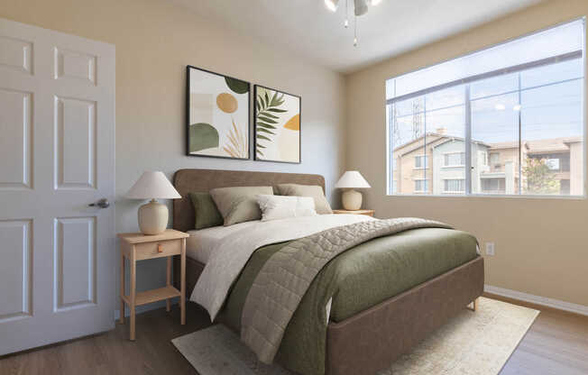 Bedroom with Hard Surface Flooring
