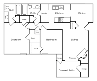 2 beds, 2 baths, 1,080 sqft, $987