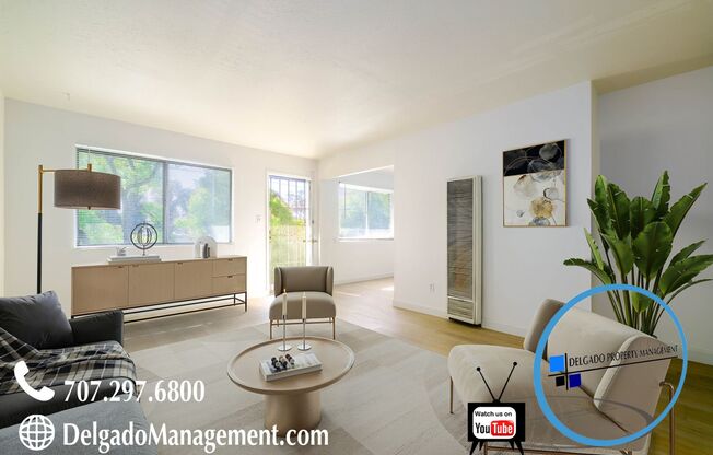 Benicia! Large two bedroom, one bath available now