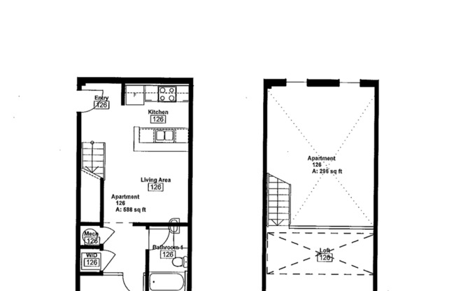 2 beds, 2 baths, 850 sqft, $1,425, Unit APT 126
