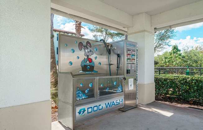 Pet wash station at Barcelona Jupiter, Florida, 33458