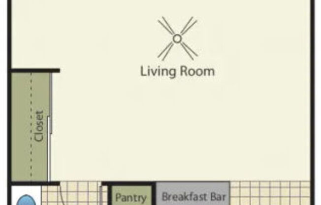 Studio, 1 bath, 450 sqft, $2,495