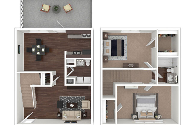 2 beds, 1.5 baths, 1,120 sqft, $1,425