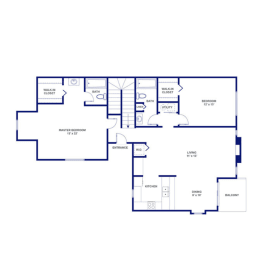 2 beds, 2 baths, 1,369 sqft, $1,418