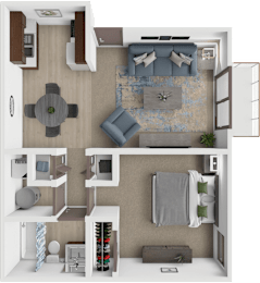 1 bed, 1 bath, 600 sqft, $825