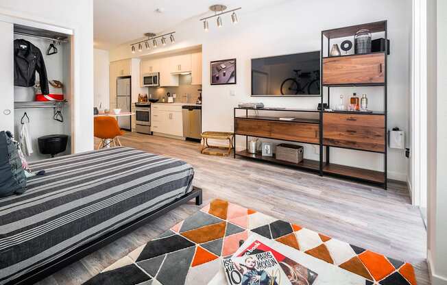 Living room at G12, Los Angeles, California