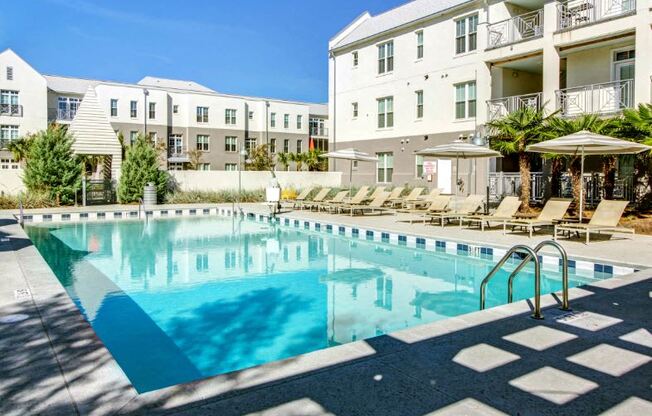 Resort-style Saltwater Pool at Link Apartments® Mixson, North Charleston, SC, 29405