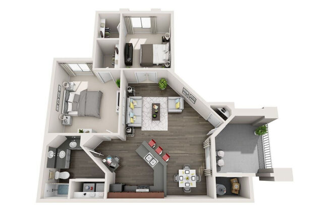 2 beds, 1 bath, 960 sqft, $1,595