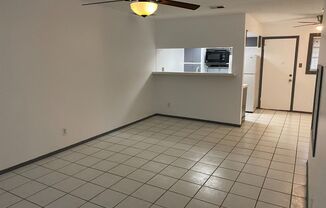 AVAILABLE NOW:  West Campus 2 bed / 1 bath Condo, RSVD 3-Car Tandem Parking!