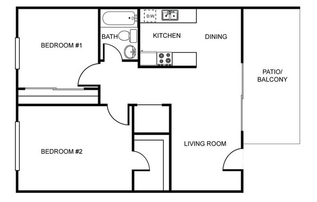 2 beds, 1 bath, 925 sqft, $2,160