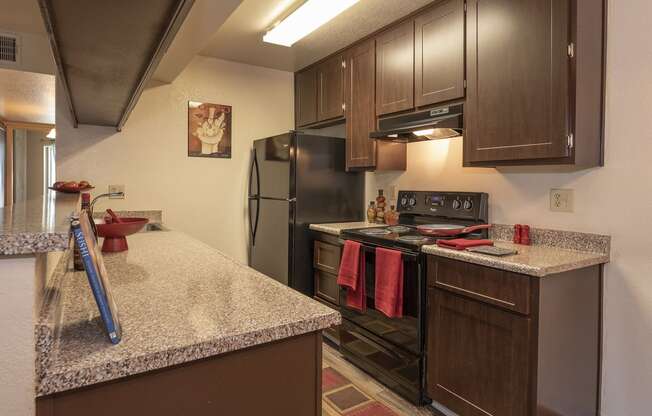 Pheasant Pointe Model Upgraded Kitchen Side Angle