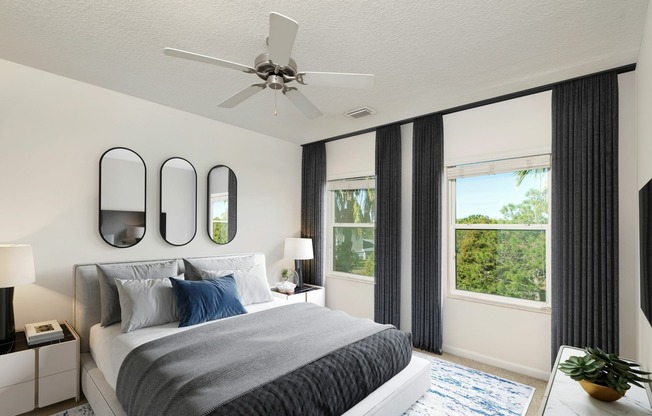 View of Bedroom at The Marq Highland Park