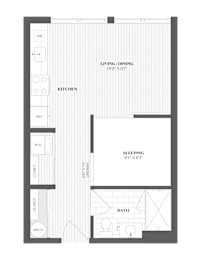 Studio, 1 bath, 490 sqft, $2,207