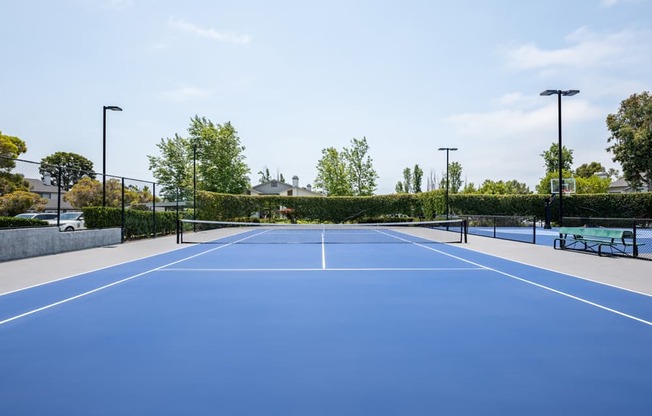 Open Tennis Court at Harbor Pointe, California