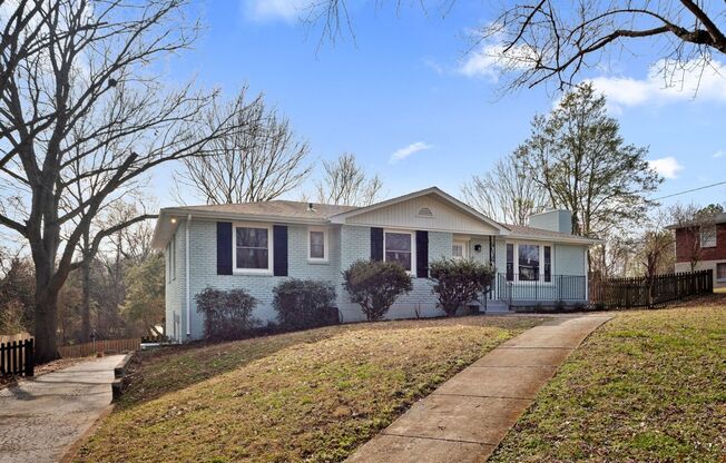 3 bed 2.5 bath East Nashville Home on dead-end street to Shelby-Bottoms Greenway- Large Yard, Great Kitchen, Garage, Fireplace