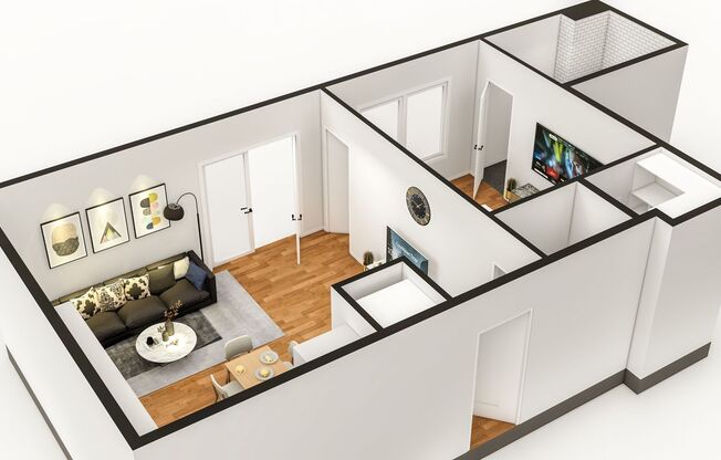 1 bed, 1 bath, 524 sqft, $1,395, Unit 506