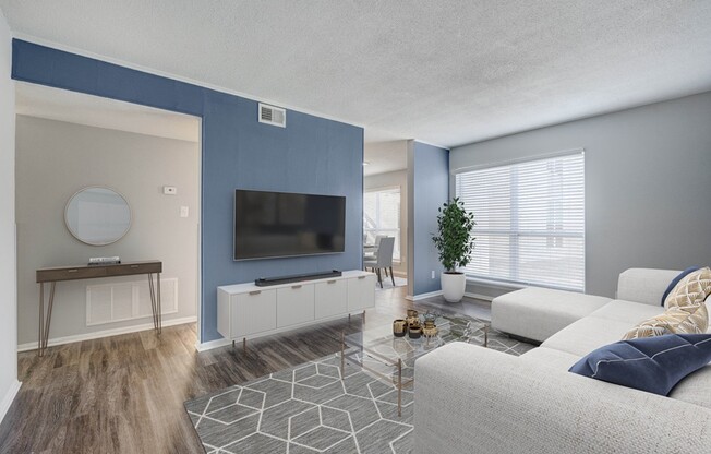 Step into the stylish living space at Crossings @ 501 Apartments, where modern design meets comfort. Enjoy spacious interiors and natural light that create an inviting atmosphere. Schedule your tour today and see it for yourself!
