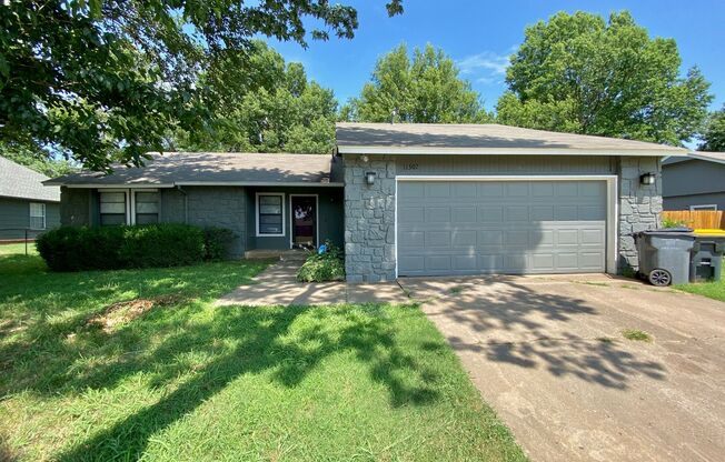 Spacious Jenks 4-Bedroom with NO Carpets & Fenced Yard