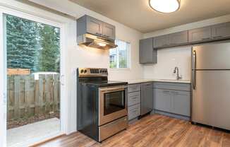 The Hideaway | Kitchen with Stainless Steel Appliances