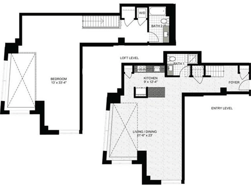 1 bed, 2 baths, 1,522 sqft, $4,235, Unit 0205