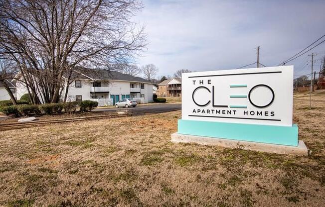 Welcoming Signage at Cleo Apartments, Alabama