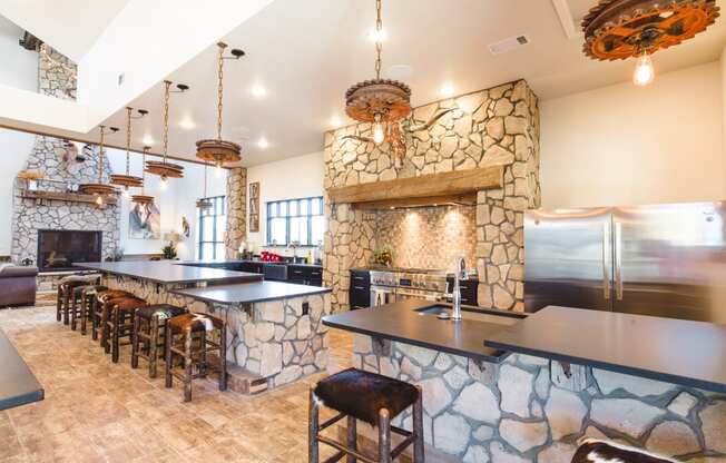 Demonstration Kitchen in Clubhouse