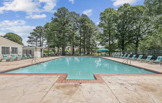 the swimming pool at our apartments