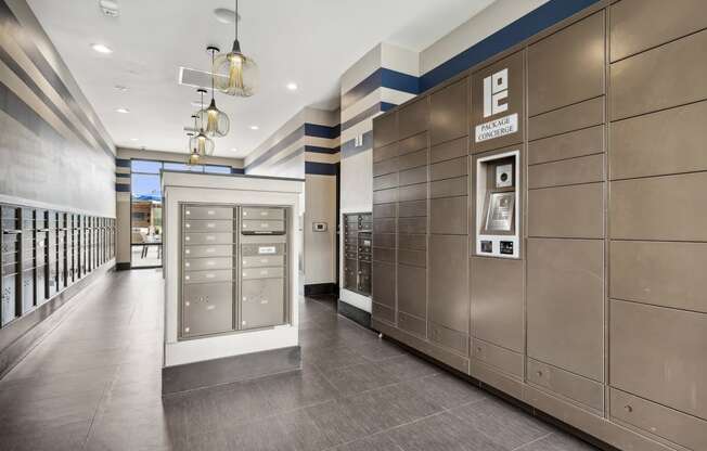 Electronic parcel locker system - Enclave at Cherry Creek