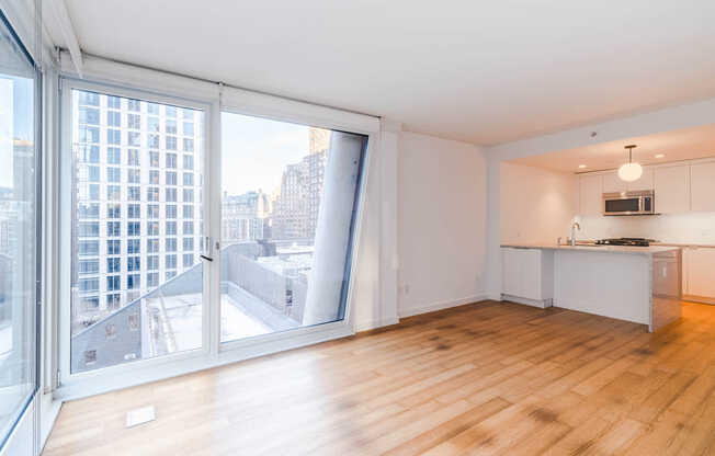 Living Room with Floor-to-Ceiling Windows