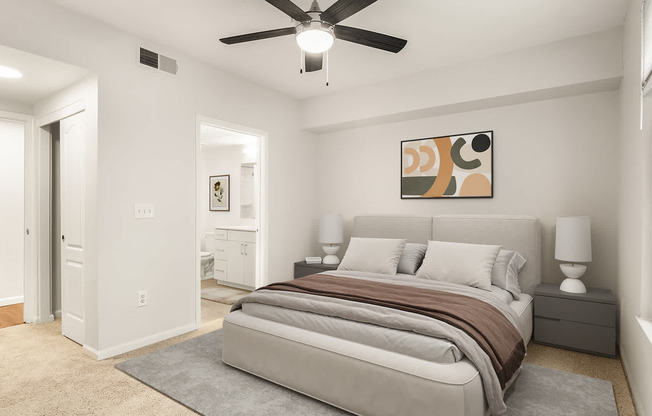 Carpeted Bedroom