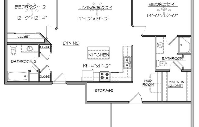 2 beds, 2 baths, 1,250 sqft, $1,599.99, Unit 1114-03