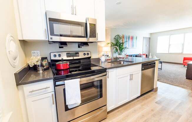 Kitchen and Living Room at Cadence, Washington, 98107