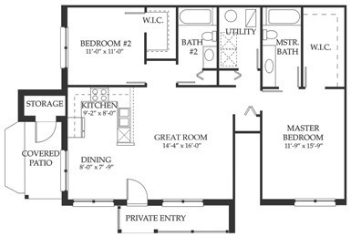 2 beds, 2 baths, $2,245