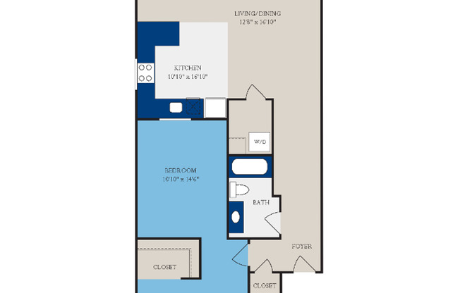 1 bed, 1 bath, 1,001 sqft, $1,325, Unit S006