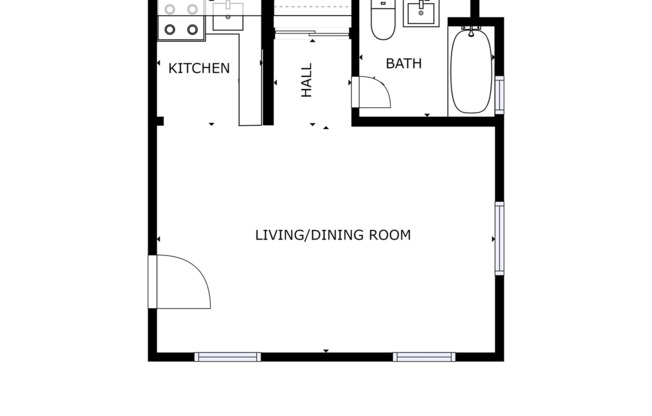 Studio, 1 bath, $1,524, Unit 019#03