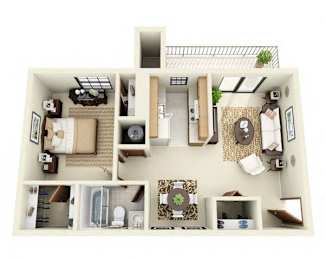 1 bed, 1 bath, 720 sqft, $1,189